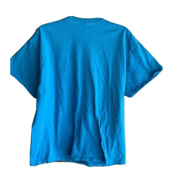 Vintage Washington DC 80's Blue and Neon T-shirt Size XL - Picture 2 of 3